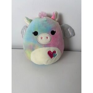 Squishmallows 5" Paisley Pegasus Plush Tie Dye KellyToys Valentine's‎ Hearts